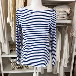 Joe Fresh Women's size medium blue & white, preppy, mature, nautical #1328